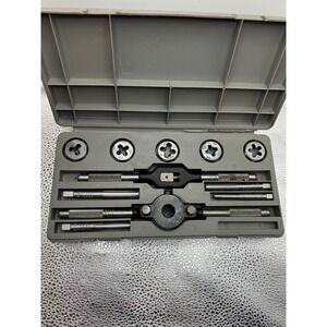 Vintage Craftsman‎ 9-52272 Silver 11 Pieces Kromedge Tap & Hexagon Die with Box
